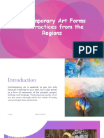 Contemporary Art Forms and Practices From The Regions