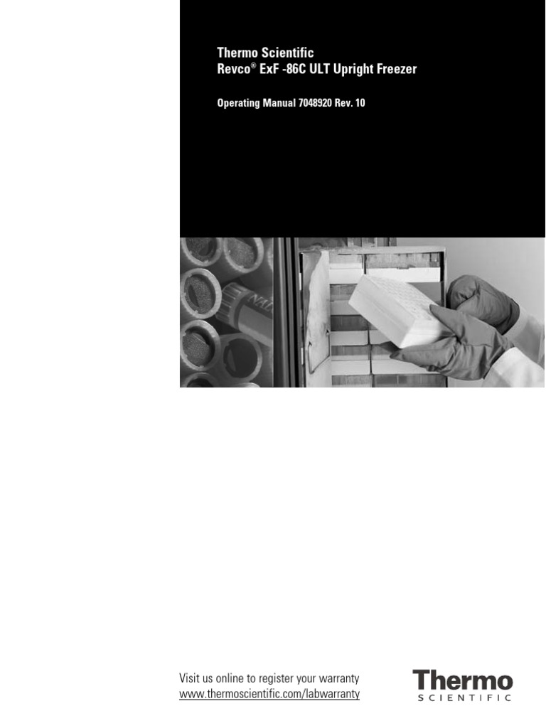 Revco 86C ULT User Manual EN | PDF