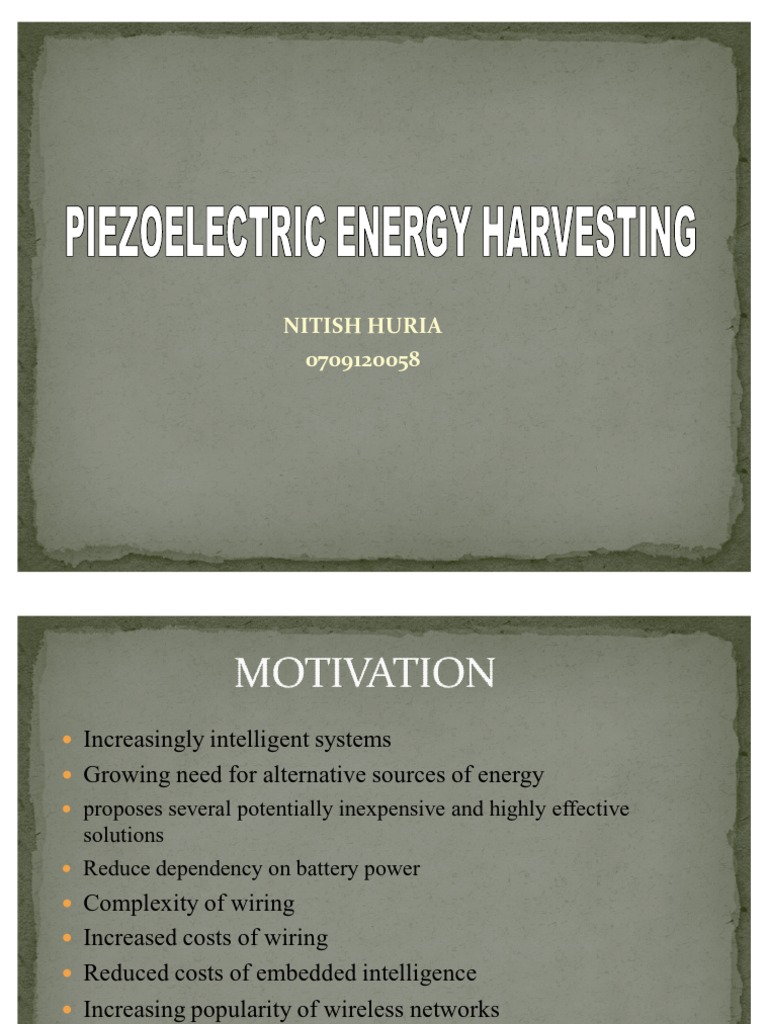 Piezoelectric Energy Harvesting Overview | PDF
