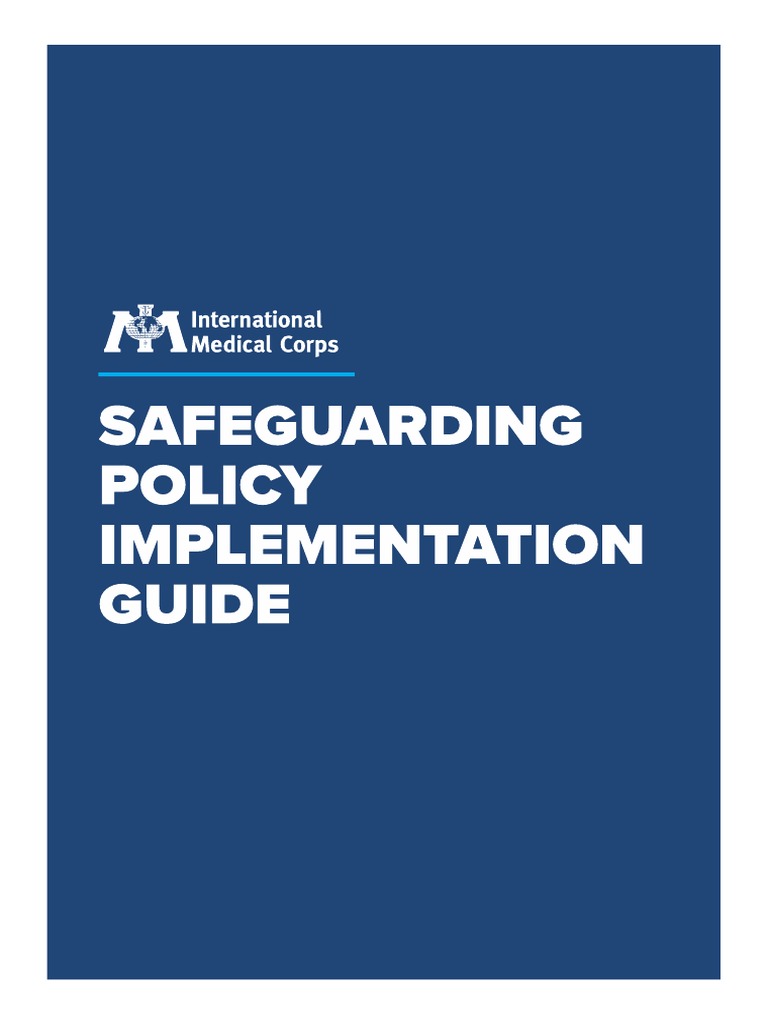 Safeguarding Policy Implementation Guide Pdf Psychosocial Risk