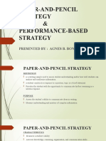 Paper and Pencil Strategy