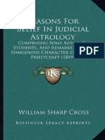 Book 1849 - William Sharp Cross - Reasons For Belief in Judicial Astrology