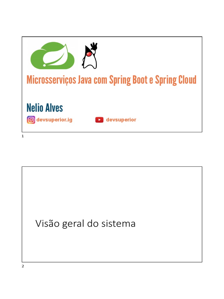 Microsserviços com Spring Boot e Cloud | PDF | Negócios