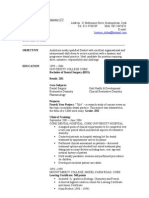 Lorraine Dolan: Sample Medicine & Dentistry CV