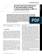 Oxidation and Hot Corrosion Resistance........................... Journal of Thermal Spray2007