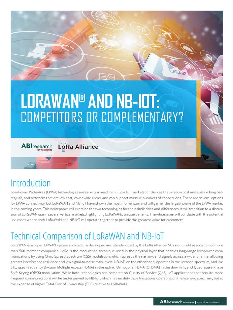 Cr Lora 102 Lorawanr And Nb Iot Pdf Internet Of Things Computer