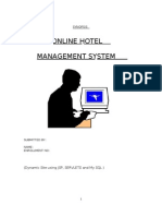 DFD Example Online Hotel Management