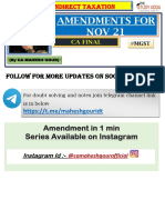 Amendments For NOV 21: Amendment in 1 Min Series Available On Instagram