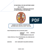 Universidad Nacional de San Antonio Abad Del Cusco Facultad de Derecho Y Ciencias Sociales Escuela Profesional de Historia