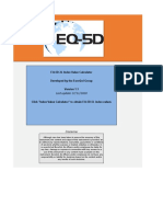EQ 5D 5L Index Value Calculator V1.1