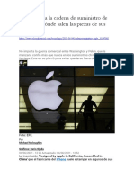 Así Funciona La Cadena de Suministro de Apple