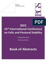 Abstract Book - 2022 23rd International Conference On Falls and Postural Stability