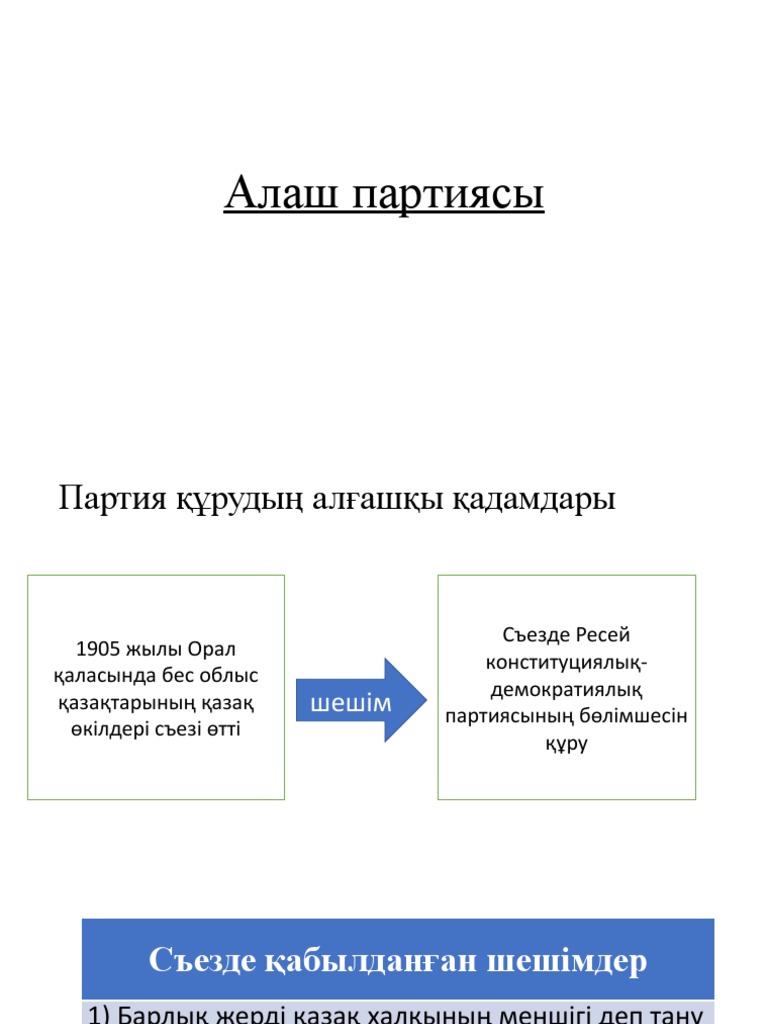 27) Алаш партиясы | PDF