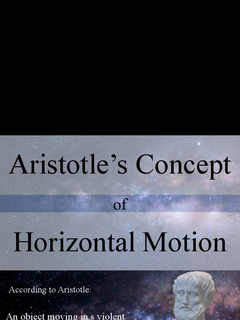 Aristotle's Conception On Horizontal Motion PDF