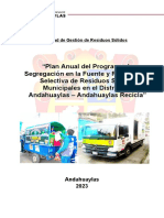 Programa de Segregacion en La Fuente Andahuaylas 2023