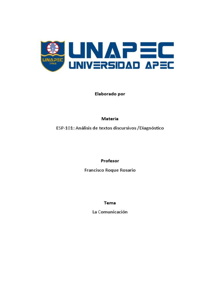 La Comunicación Pdf Comunicación Palabra