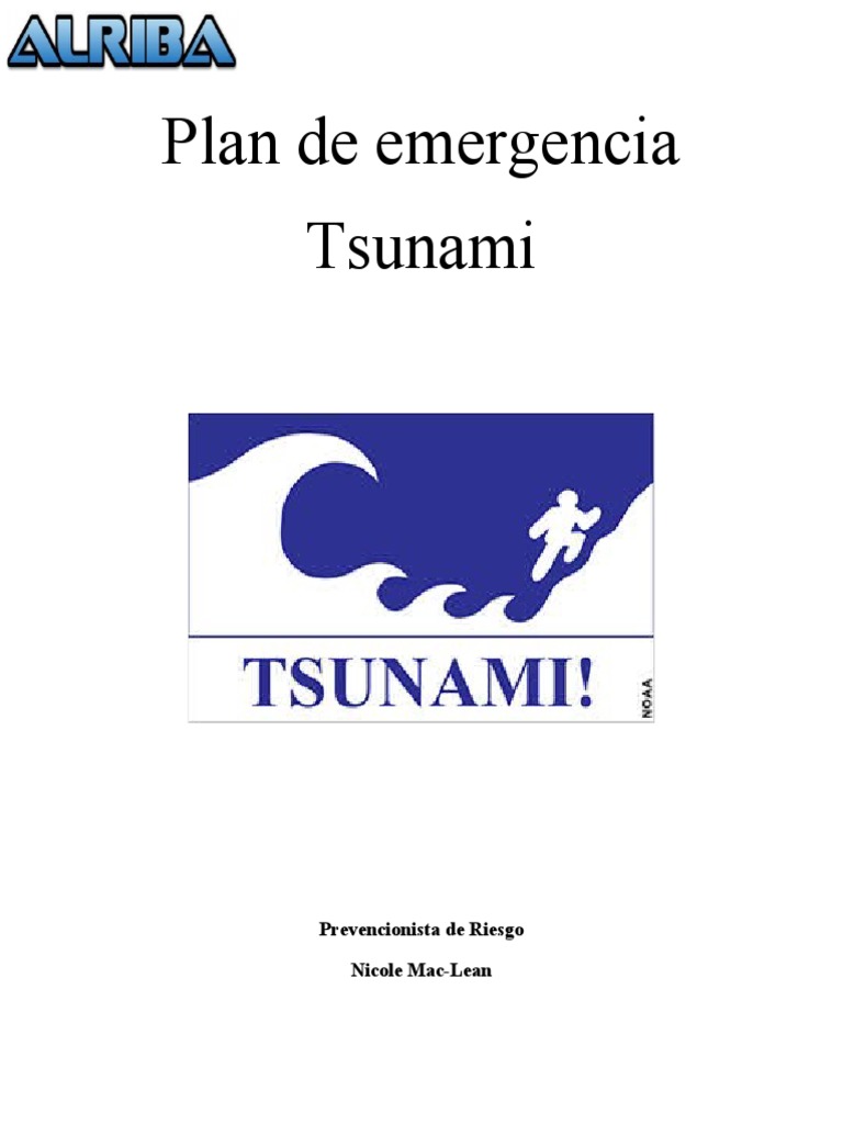 Plan de Emergencia ante Tsunamis | PDF | Tsunami | Peligros Naturales