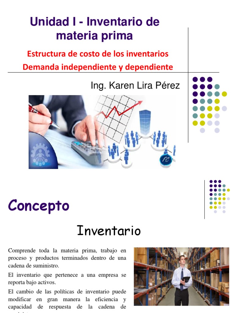 Unidad I - Inventario de Materia Prima | PDF | Inventario | Lean ...