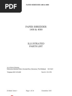 Download Parts Manual Rexel Shredder 1400 amp 4000 by Raltec Ltd SN62166780 doc pdf