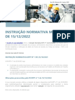 RT Informa - N. 04 JANEIRO - Instrucao Normativa MTP No 1 de 15.12.2022