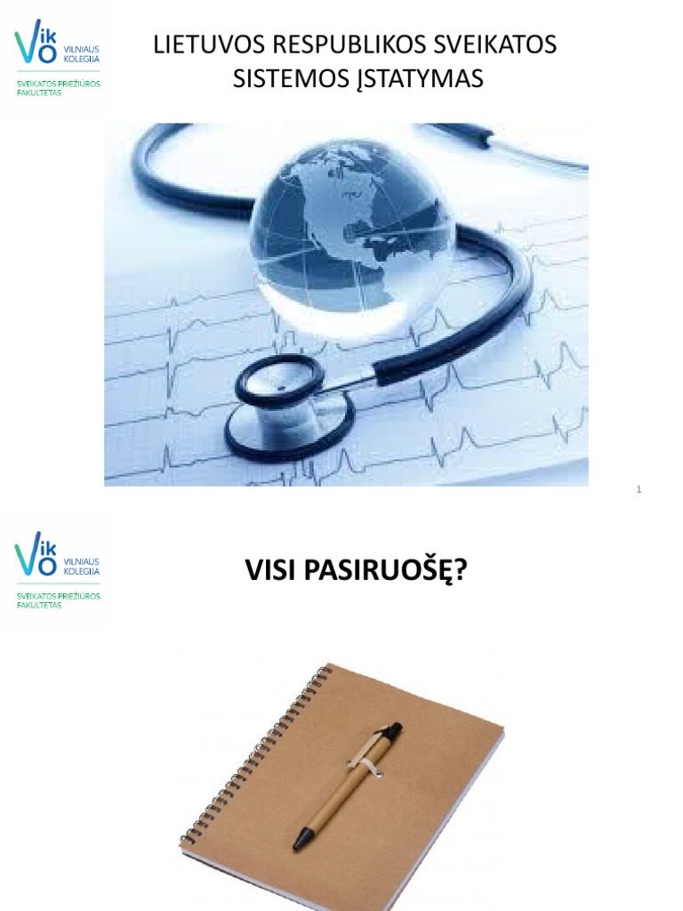 LR Sveikatos Sistemos Įstatymas | PDF