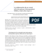 Desarrollo y Elaboración de Un Snack Extruido A Partir de Quinua (Chenopodium Quinoa Willd.) y Maíz (Zea Mays L.)