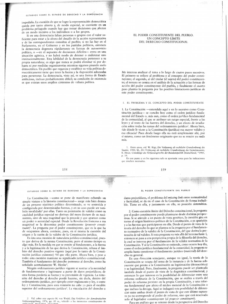Poder Constituyente y Democracia | PDF | Constitución | Democracia