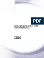 Guide D'utilisation Du Système Central D'ibm SPSS Statistics 24 IBM