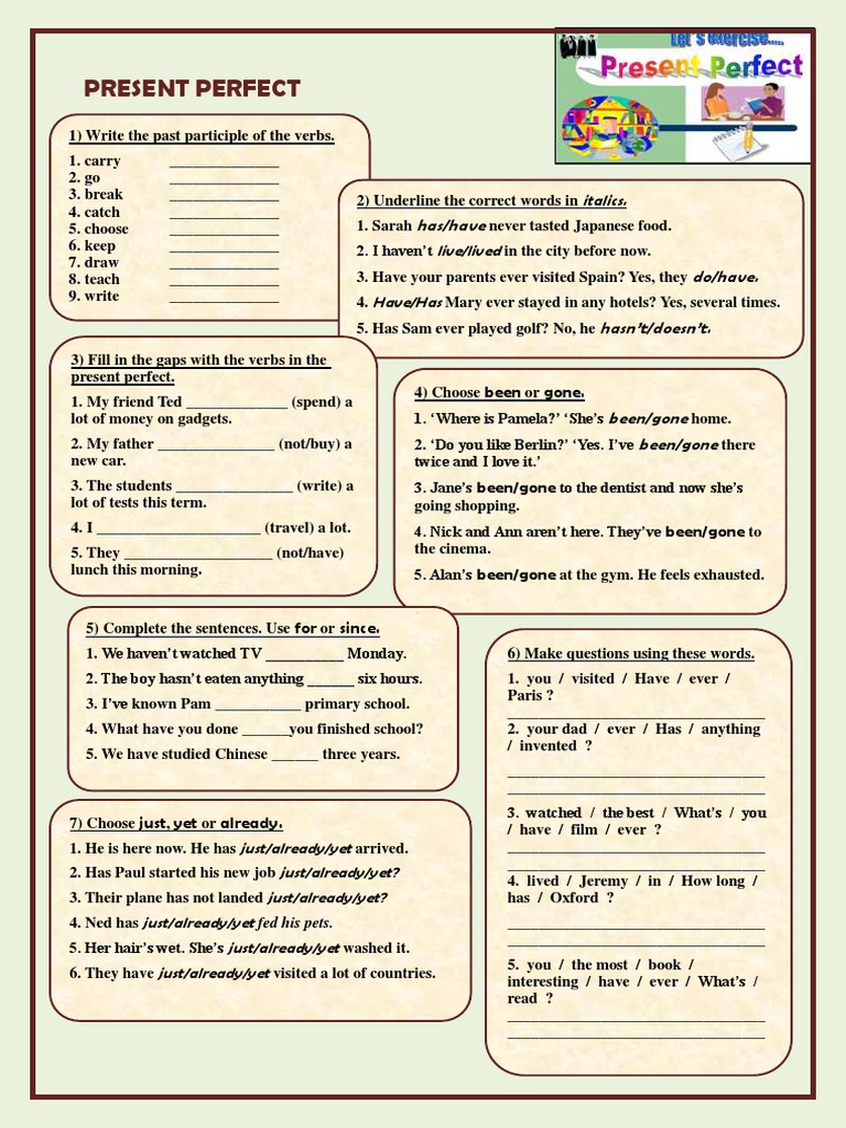 Present Perfect | PDF | Grammar | Linguistics