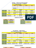 Horário turma EPCAR 2a semana