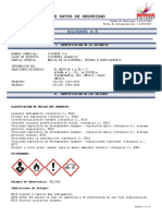 Hoja de Datos de Seguridad: Solvente S-8