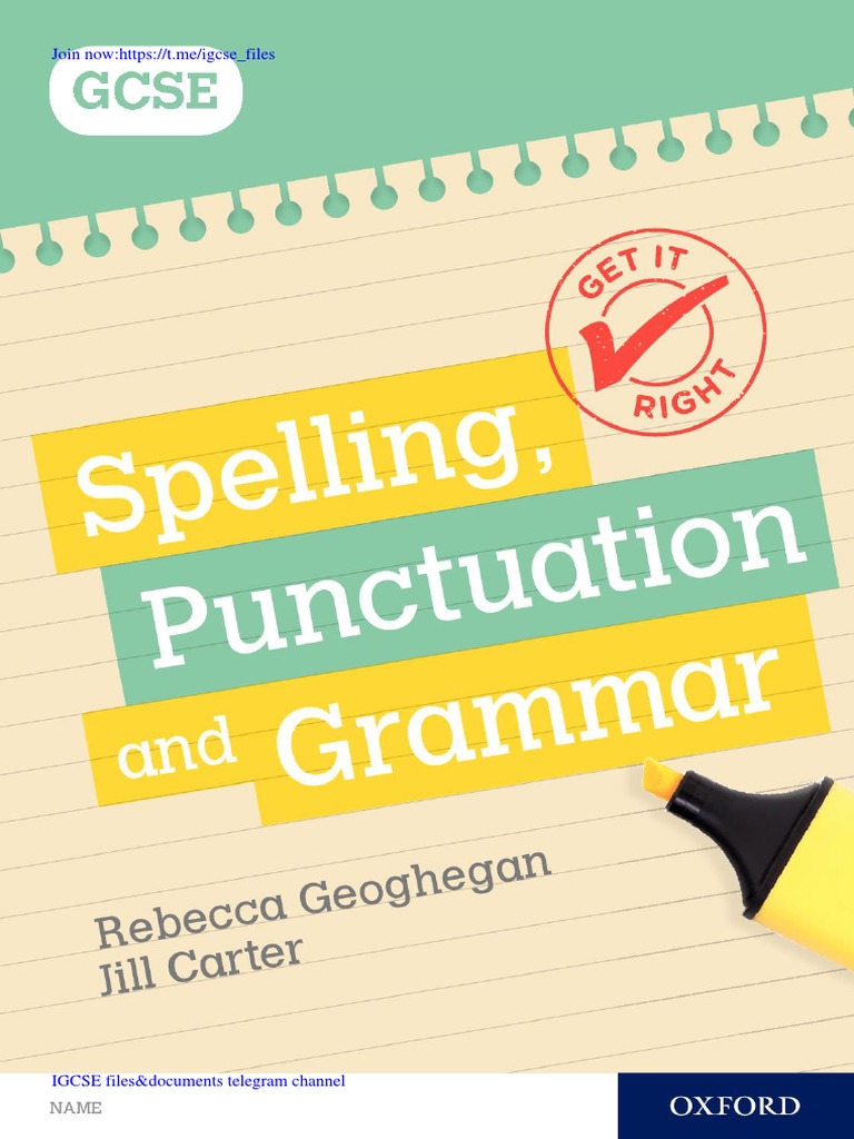 IGCSE Punctuation Resources Channel | PDF | Adolescence | Educational ...