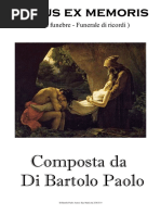 Funus Ex Memoris: Composta Da Di Bartolo Paolo