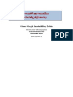 Bevezető Matematika Példatár