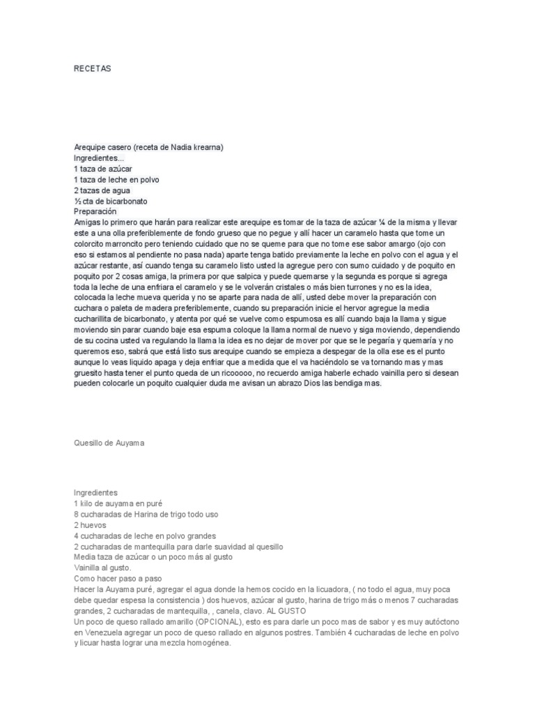 Recetas Pdf Ingredientes De Comida Cocina Europea
