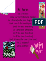 Bio Poem-A Painted House