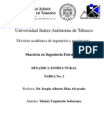 Tarea 2 Dinamica Estructural