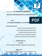 La relación entre la teoría económica y la epistemología