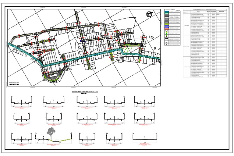 Plano Catastral y Secciones Tipicas de Calles-Naranjos | PDF
