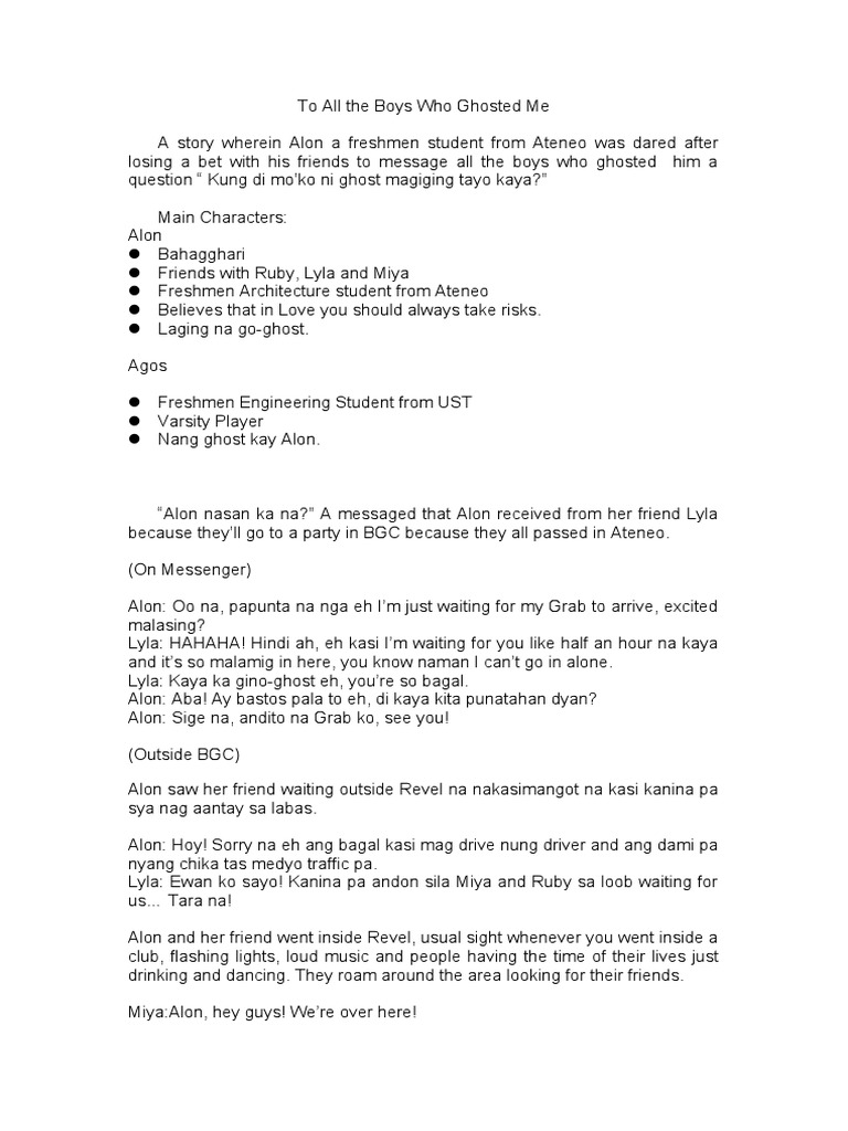 To All The Boys Who Ghosted Me PDF