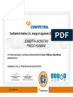 INDUCCION PC - Certificado - Politicas Corporativas