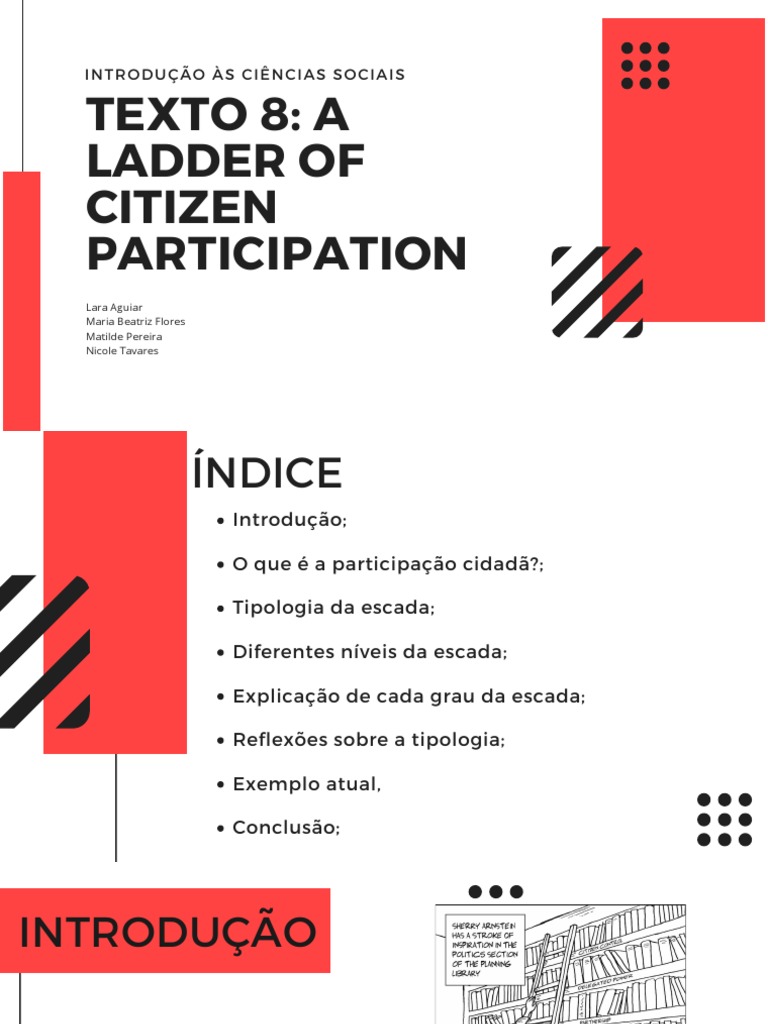 A Ladder of Citizen Participation PDF Cidadania