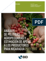 Analisis de Politicas Agropecuarias y Estimacion de Apoyo A Los Productores para Nicaragua
