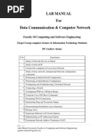 Data Communication & Computer Networking-lab-Manual