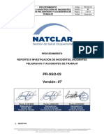Reporte e Investigación de Incidentes y Accidentes