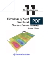 Vibrations of steel-framed structural systems due to human activity