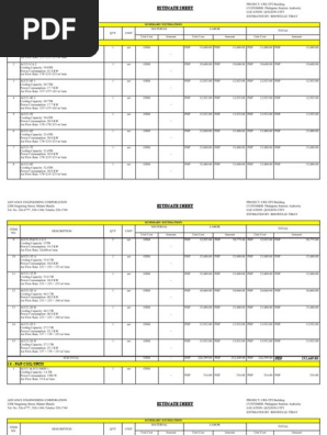 Estimate Sheet - Crs-tp2 Building