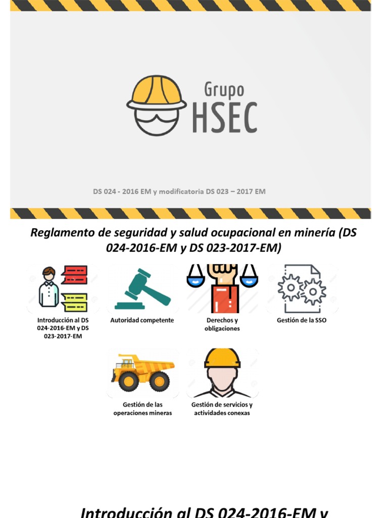 DS 024 Grupo Hsec 2023 | PDF | Minería | Seguridad y salud ocupacional