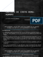 CALCULO DE COSTO HORA-HOMBRE Practica 2021