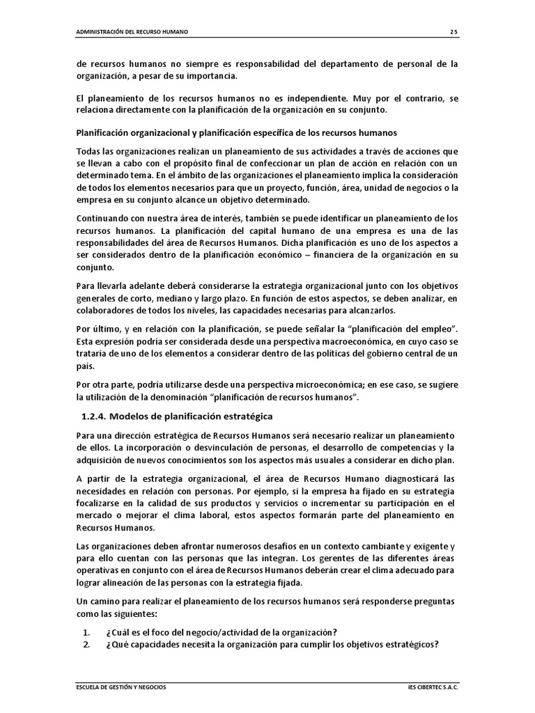 Modelos De Planificación Estratégica Pdf Planificación Gestión De